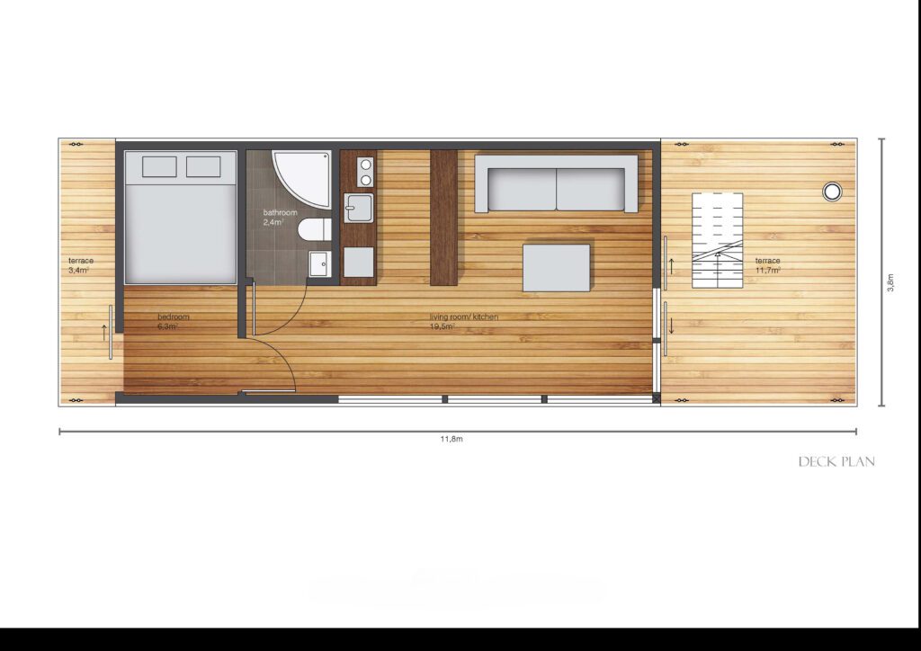 Baltiq 3700 DECK PLAN